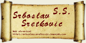 Srboslav Sretković vizit kartica
